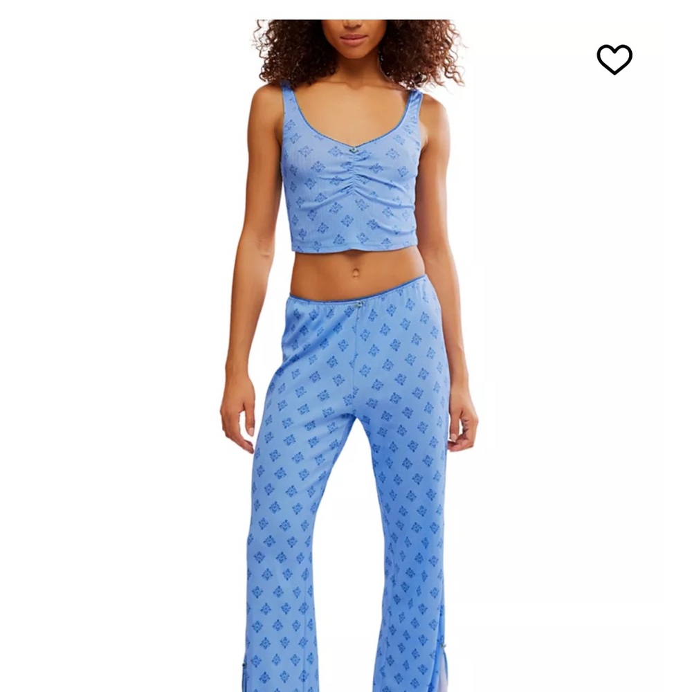 Free People Fresh in Love Pointelle Pajama Set